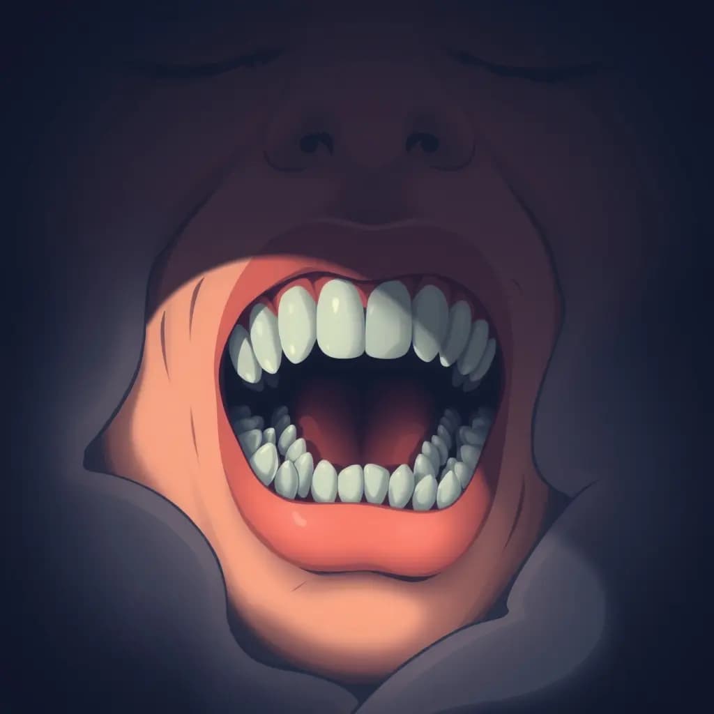 Dream illustration: Too many teeth in mouth