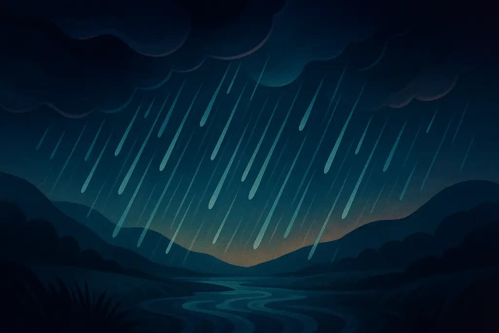 Dream illustration: Torrential rain