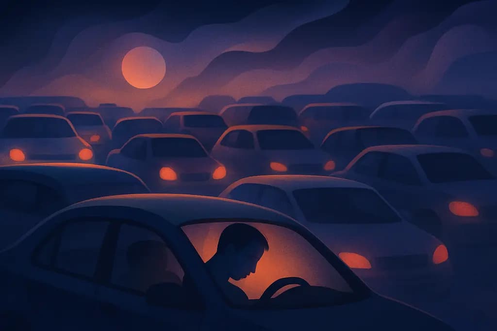 Dream illustration: Traffic Jam