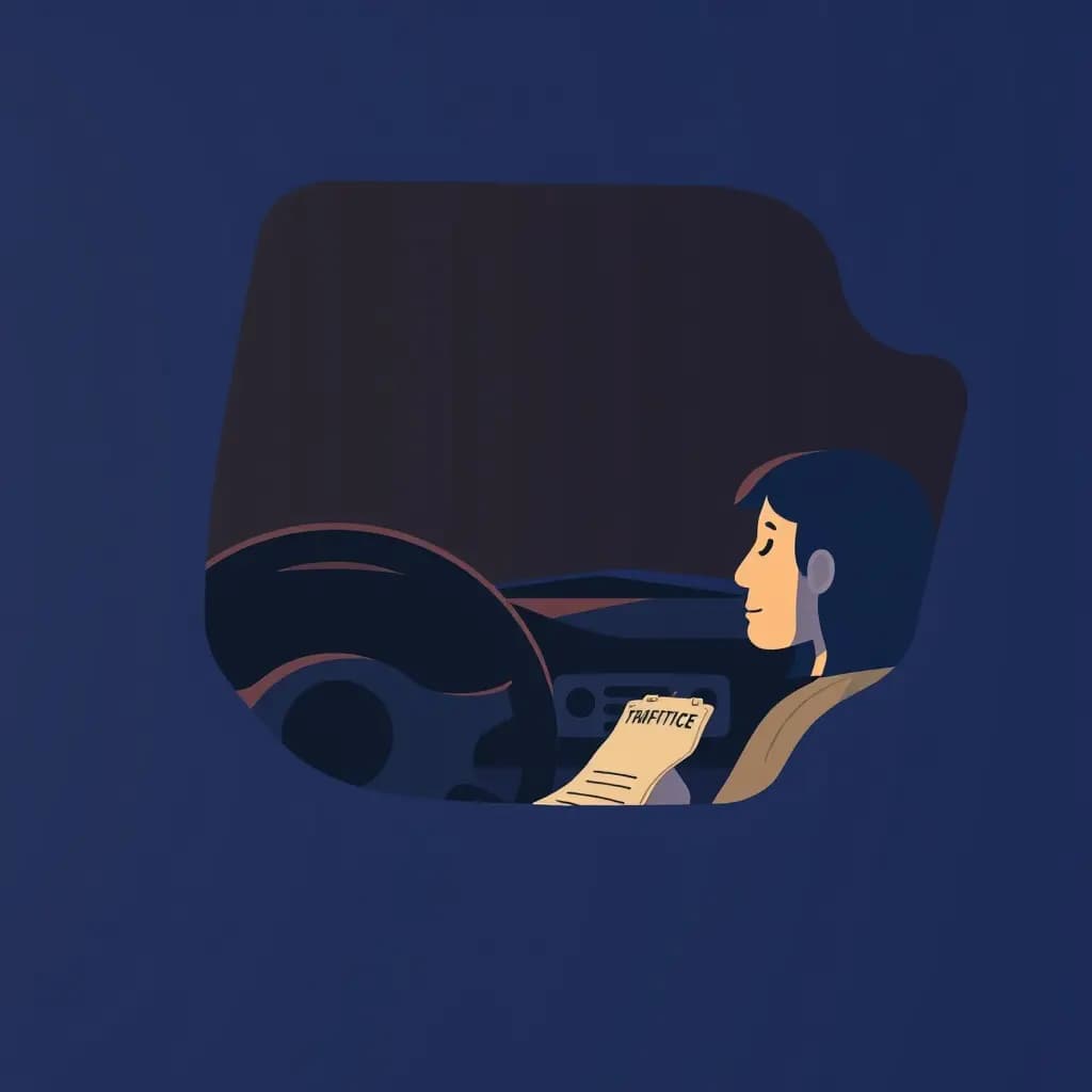 Dream illustration: Traffic Ticket