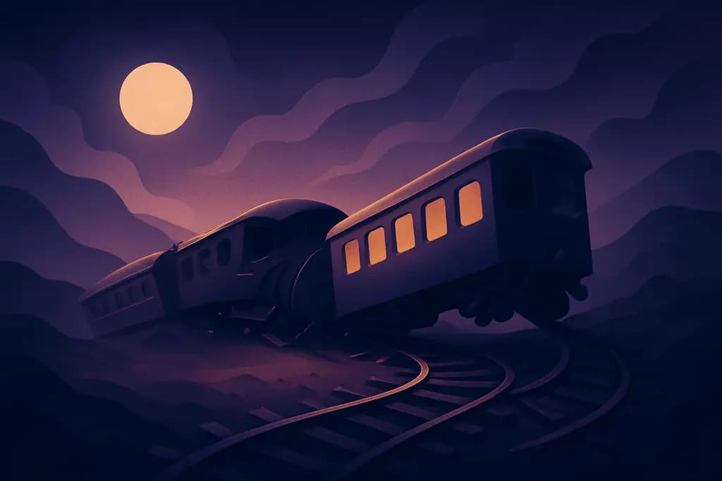 Dream illustration: Train derailing