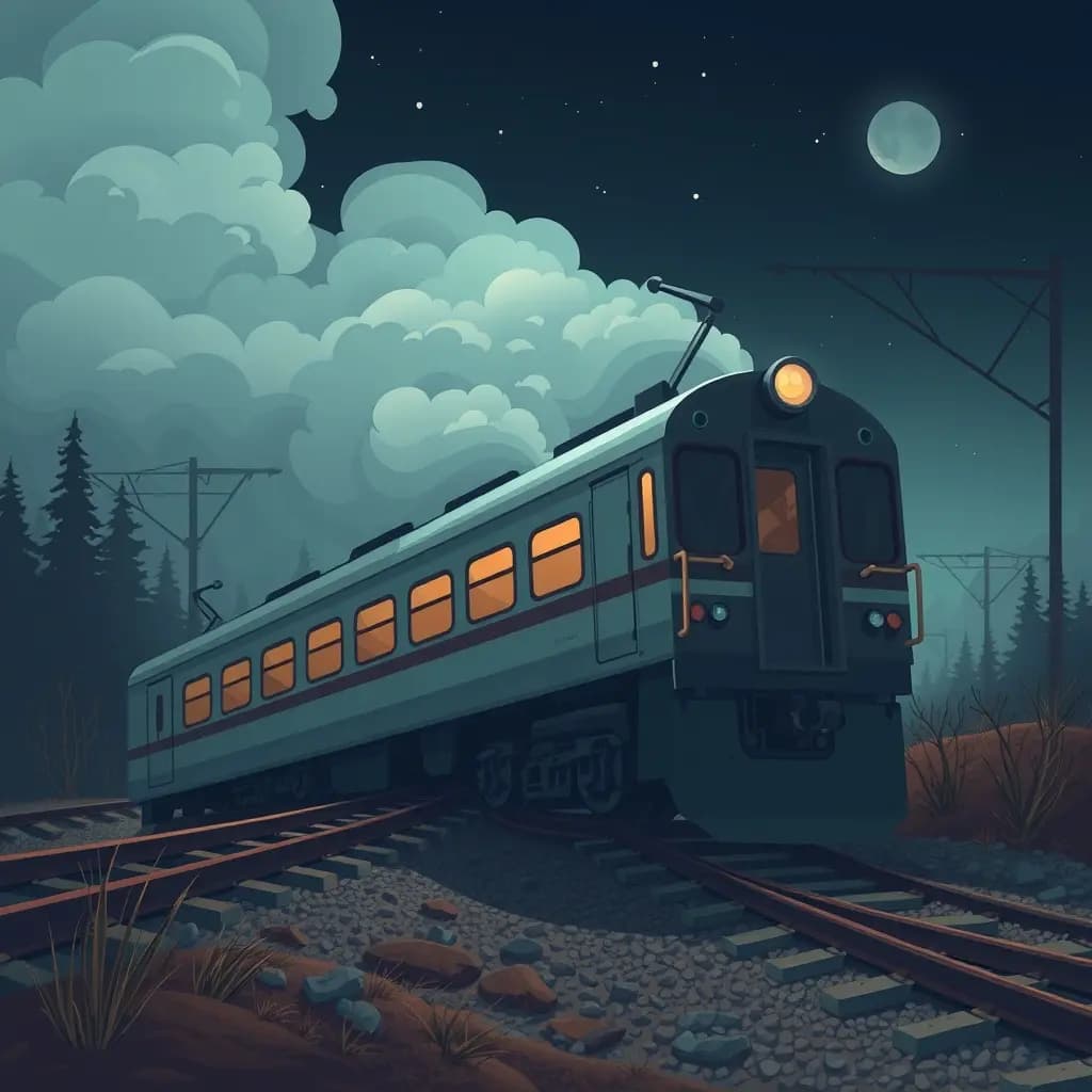 Dream illustration: Train derailment
