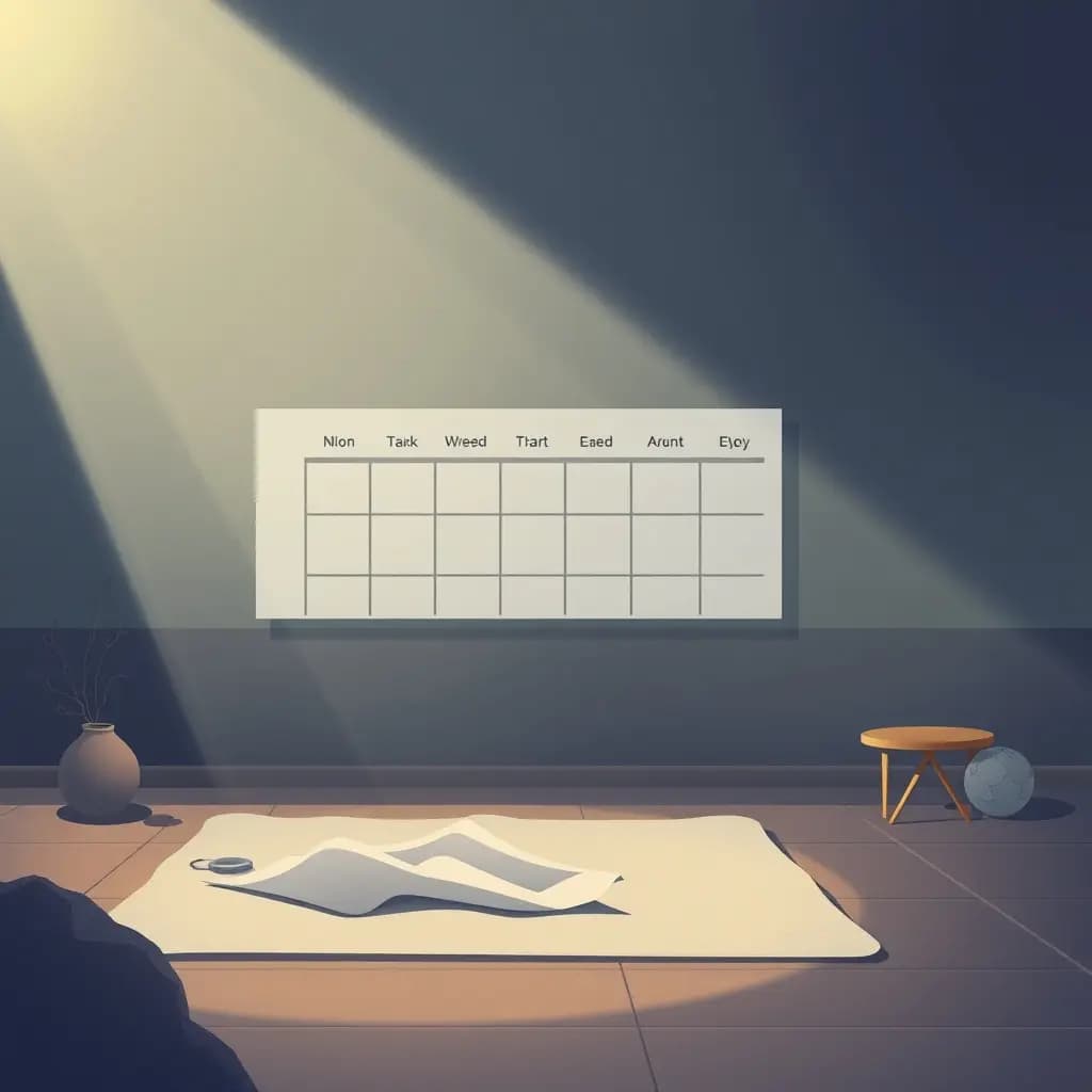 Dream illustration: Training schedule erased