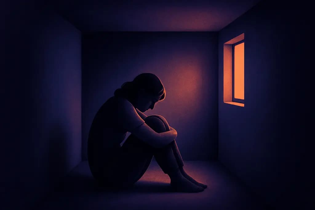 Dream illustration: Trapped in a small room