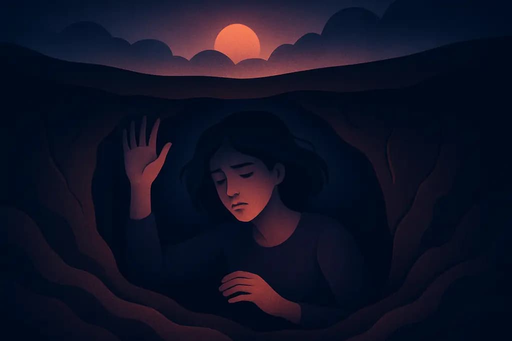 Dream illustration: Trapped underground