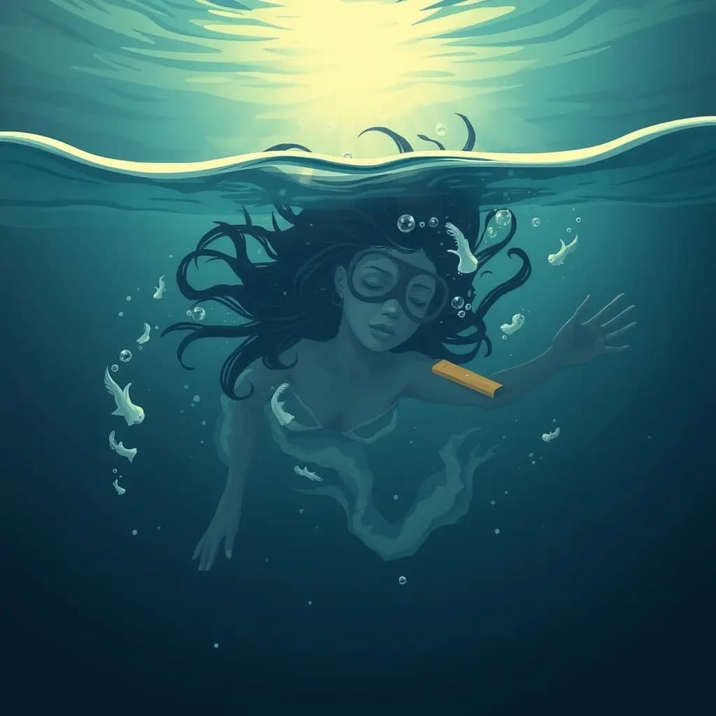 Dream illustration: Trapped underwater