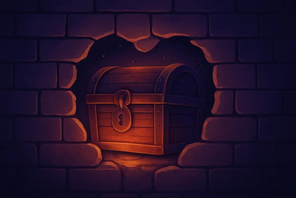 Dream illustration: Treasure chest hidden in the walls