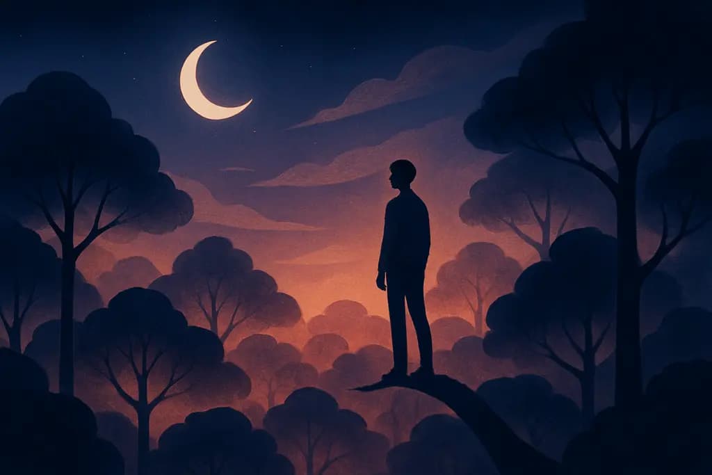Dream illustration: Treetops