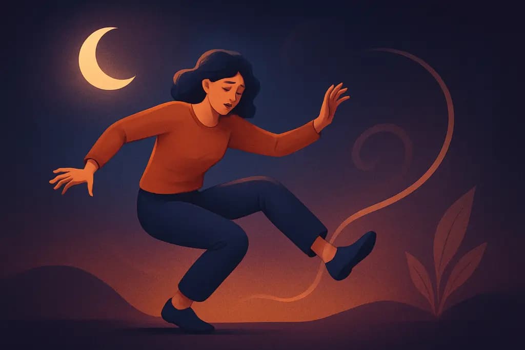 Dream illustration: Tripping over an invisible obstacle and catching yourself