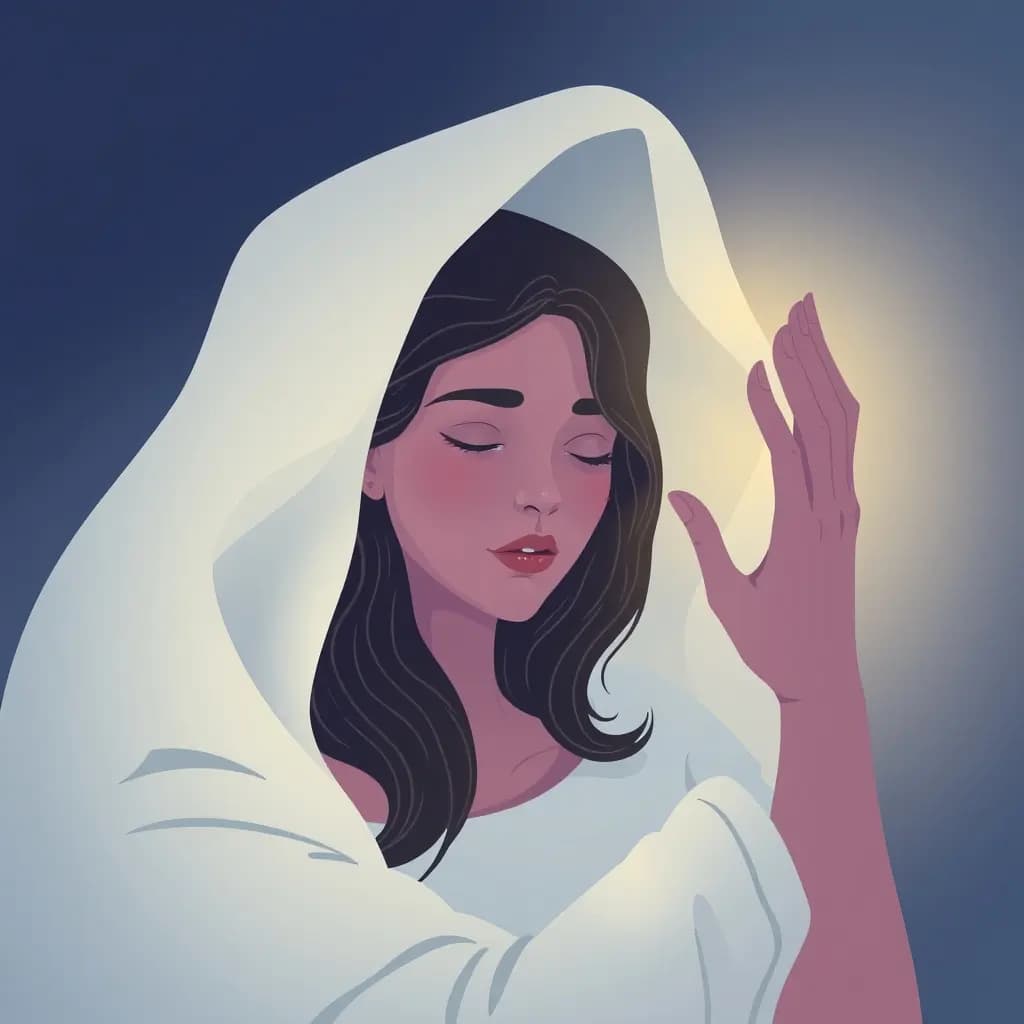 Dream illustration: Trying on a different face
