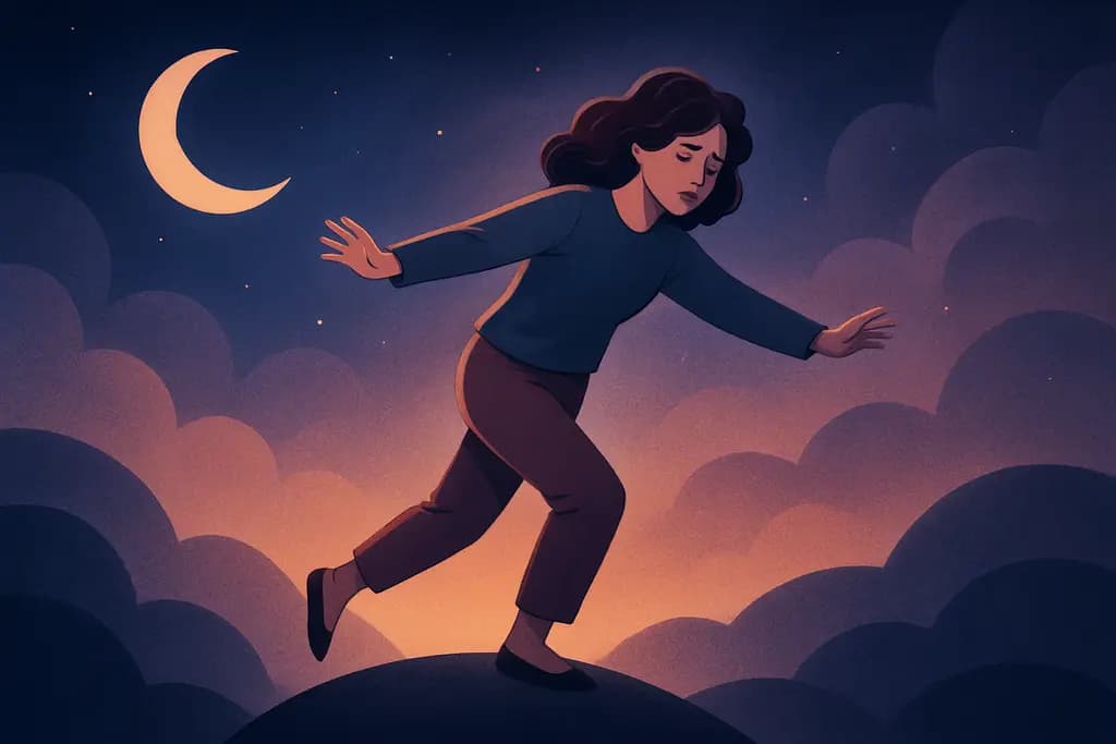 Dream illustration: Trying to fly but can't lift off