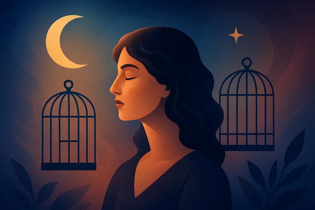 Dream illustration: two cages dream interpretation