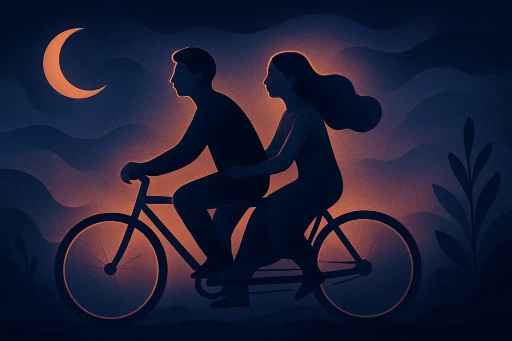 Dream illustration: two Riding a Bike