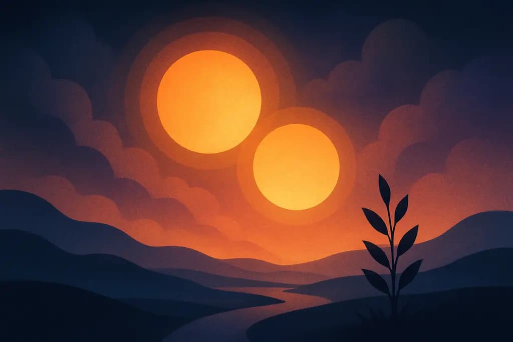 Dream illustration: Two suns or a double sun