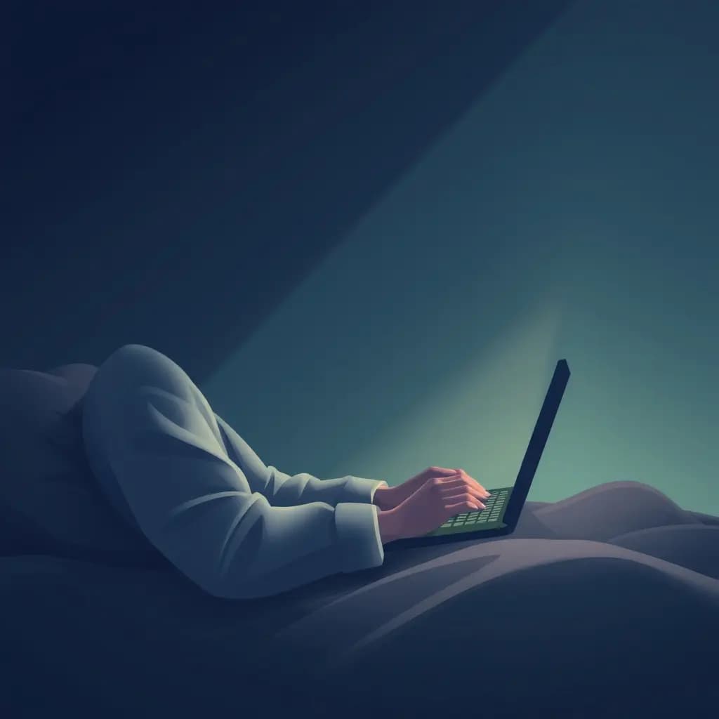 Dream illustration: Typing but nothing appears