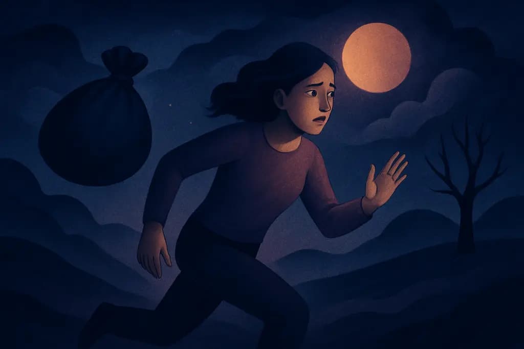 Dream illustration: Unable to run fast
