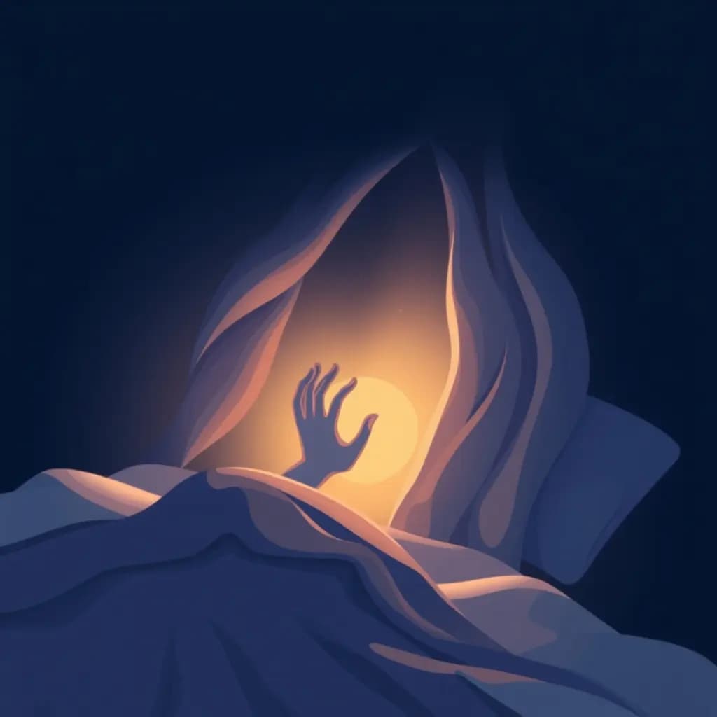 Dream illustration: Unable to scream awake
