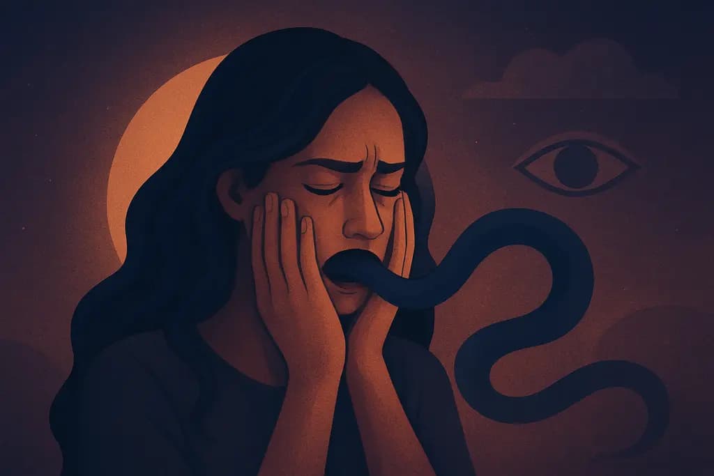 Dream illustration: Unable to speak or scream dream