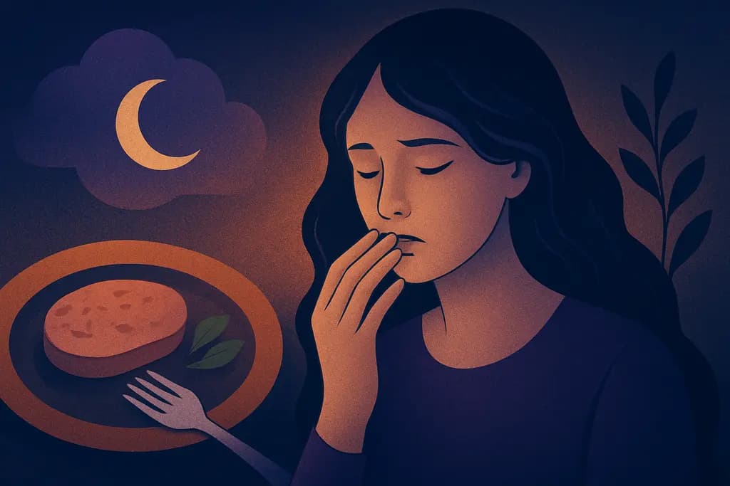 Dream illustration: Unable to taste food