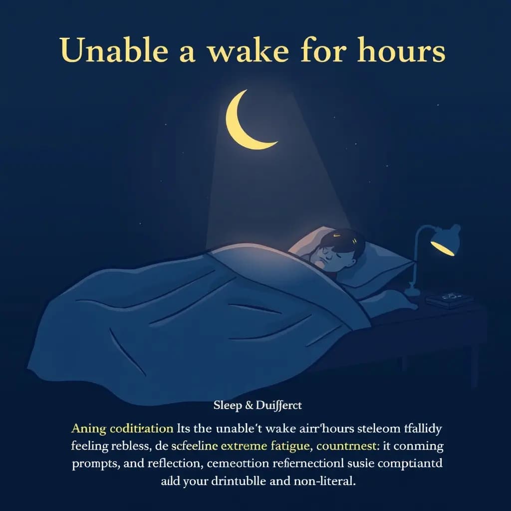 Dream illustration: Unable to wake for hours