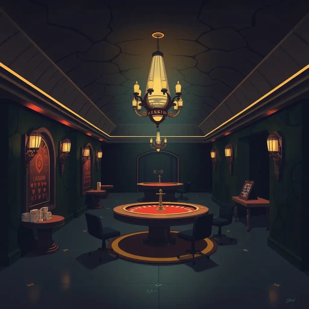 Dream illustration: an Underground Casino