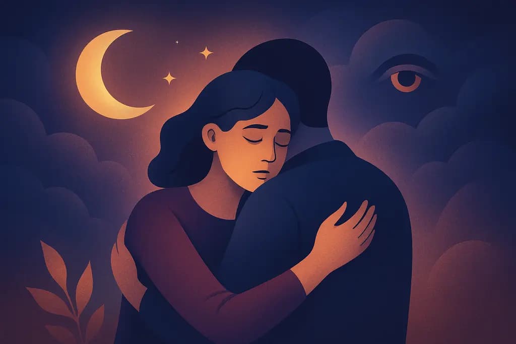 Dream illustration: Unexpected Hug from Someone
