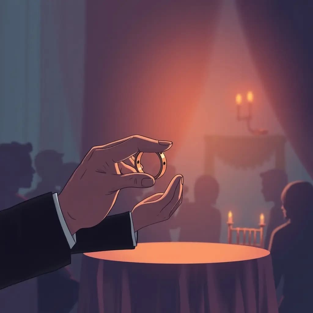 Dream illustration: Unexpected ring exchange mistake
