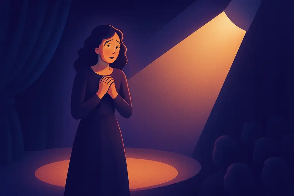 Dream illustration: Unexpectedly put on stage