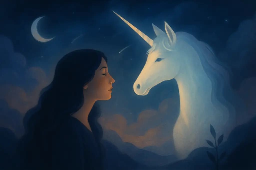 Dream illustration: Unicorn sighting