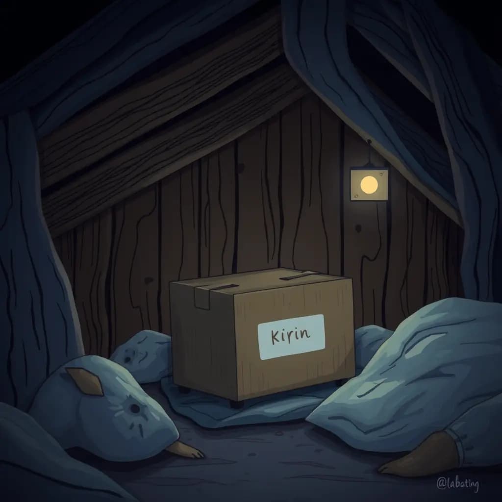 Dream illustration: Unlabelled Box in the Attic