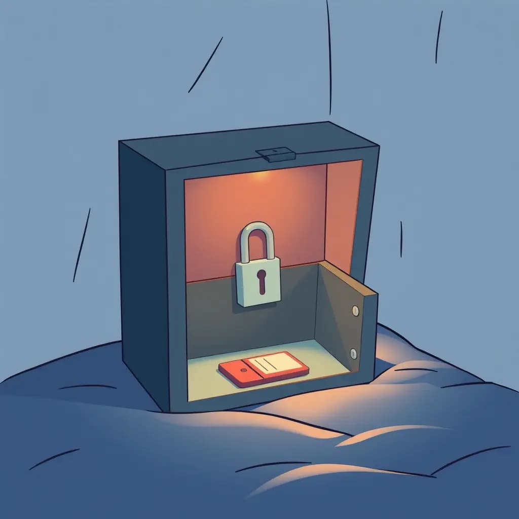 Dream illustration: Unlocked box with missing item