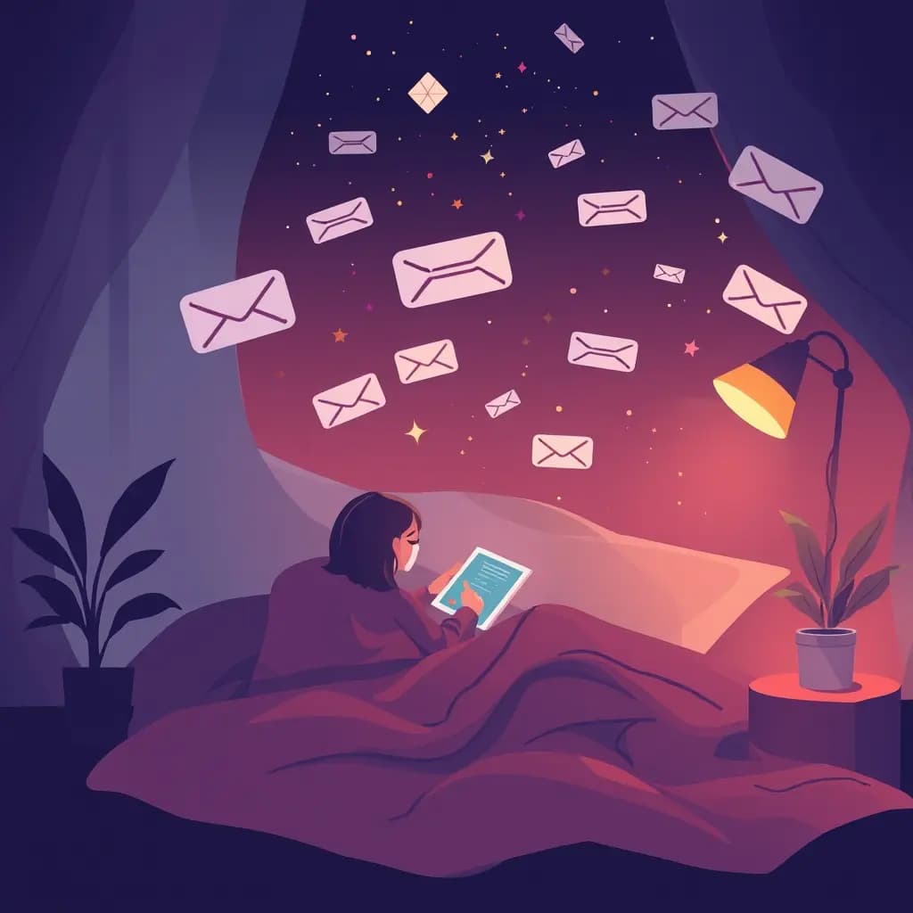 Dream illustration: Unread Messages