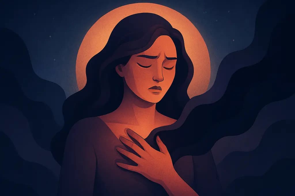 Dream illustration: unseen pressure on my chest choking me