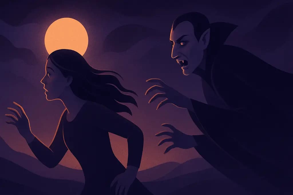 Dream illustration: Vampire pursuit