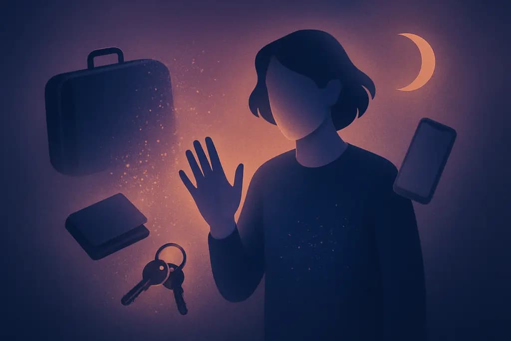 Dream illustration: Vanishing belongings