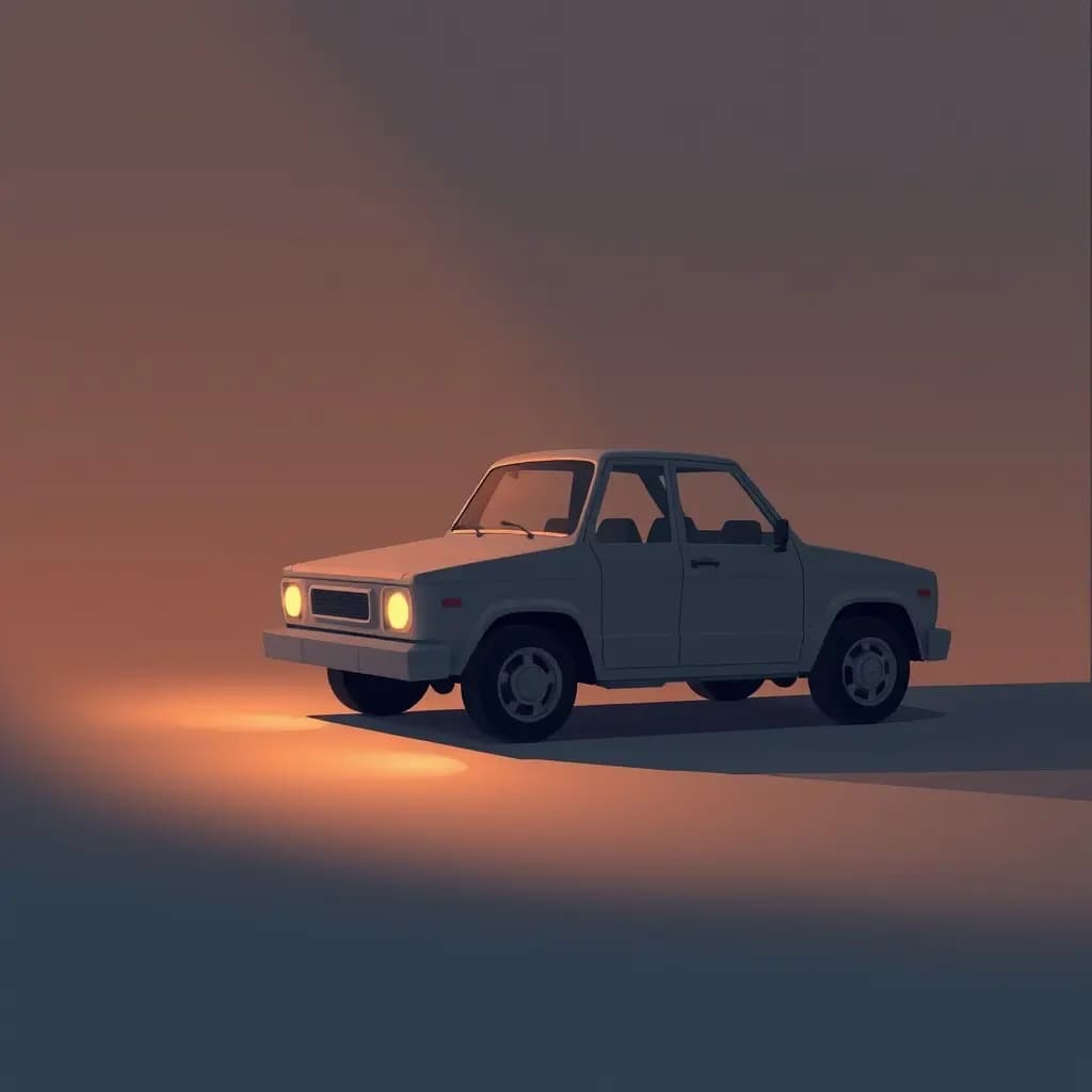 Dream illustration: Vehicle without wheels