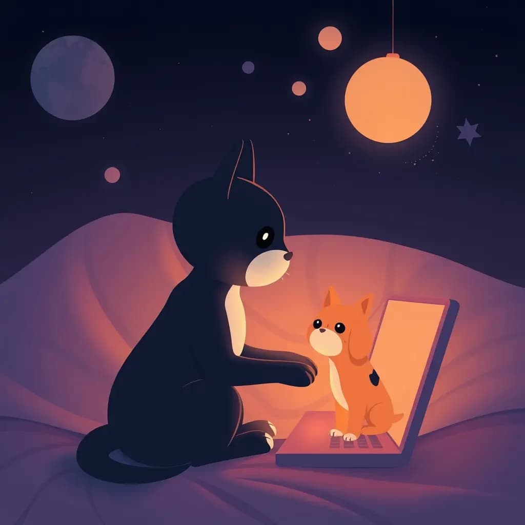 Dream illustration: Virtual pet goes offline