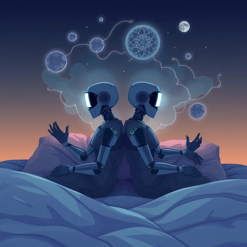 Dream illustration: Virtual twin argues with you