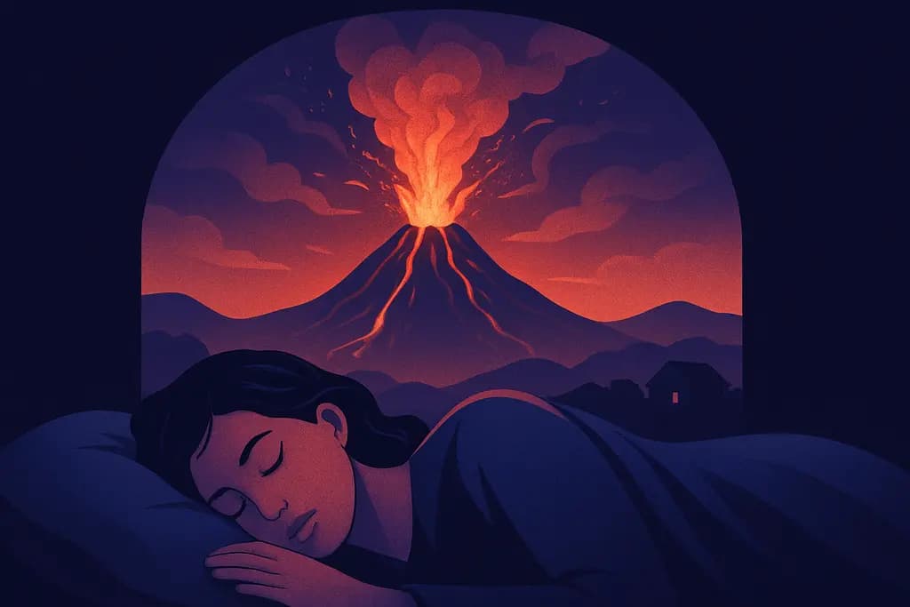 Dream illustration: Volcano Eruption Nearby
