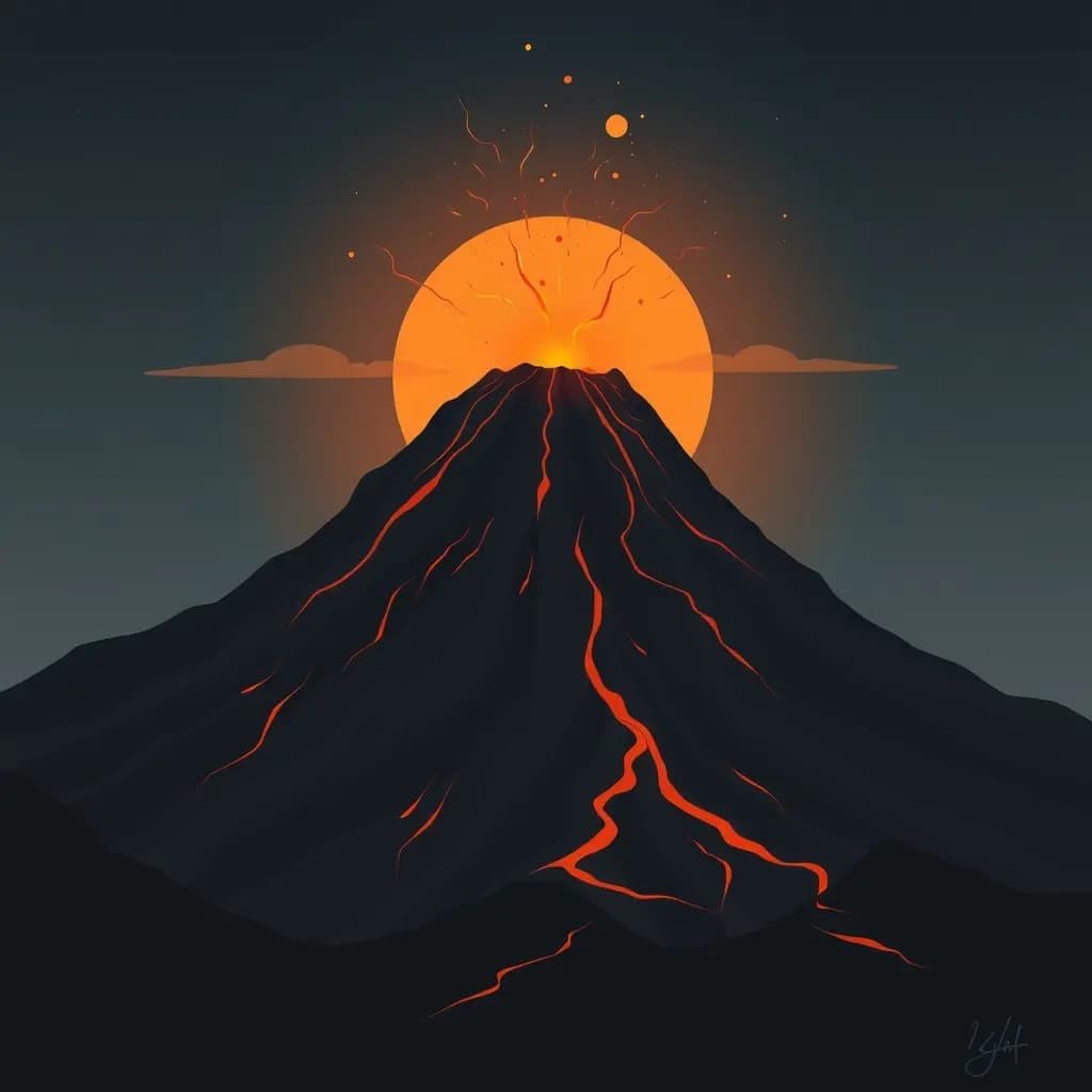 Dream illustration: Volcano