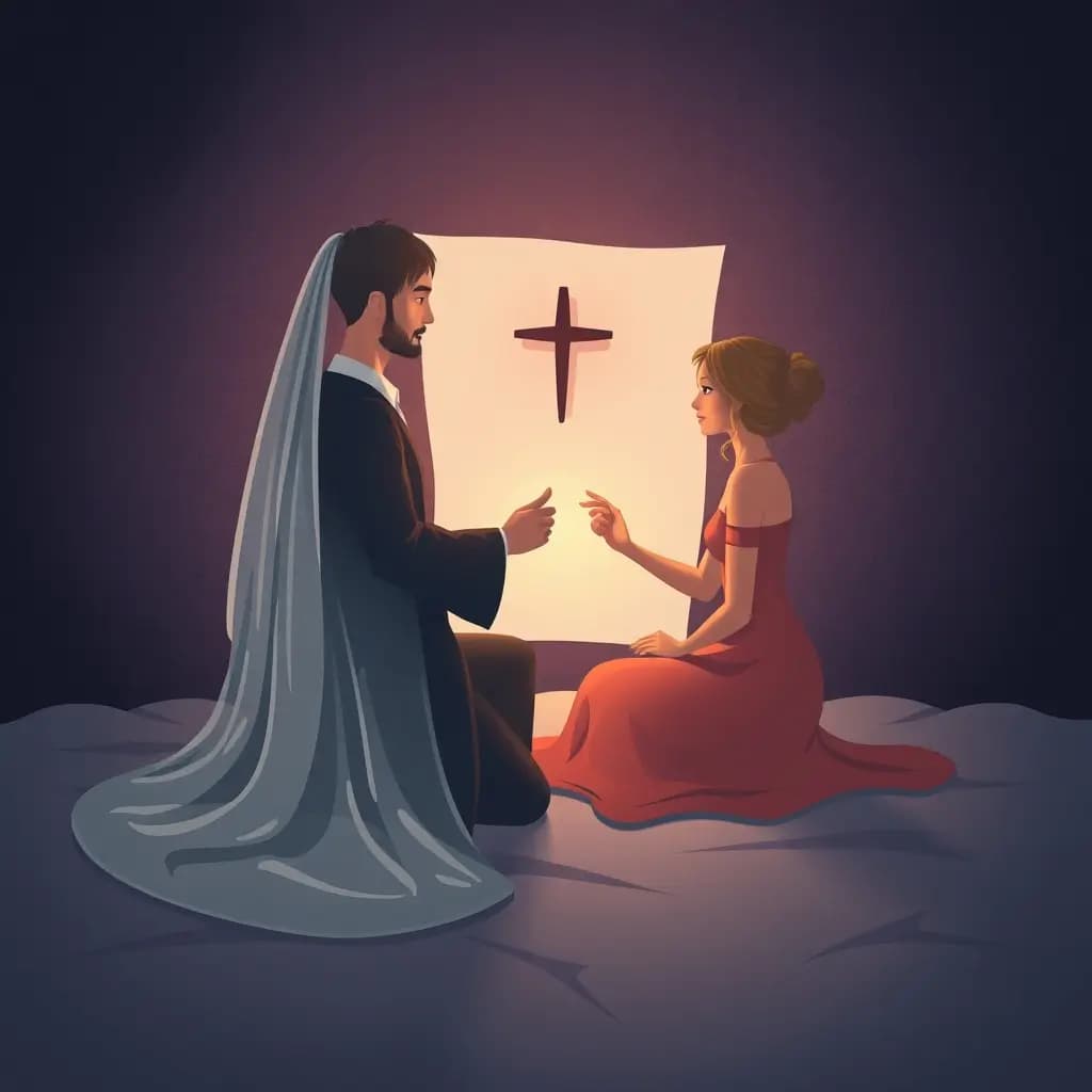 Dream illustration: Vows erased from paper
