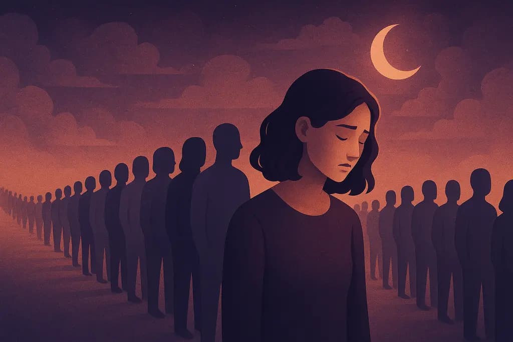 Dream illustration: Waiting in a never-ending queue