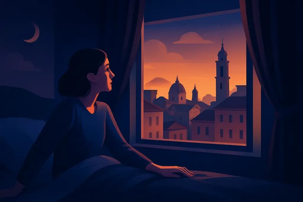 Dream illustration: Waking in a foreign city