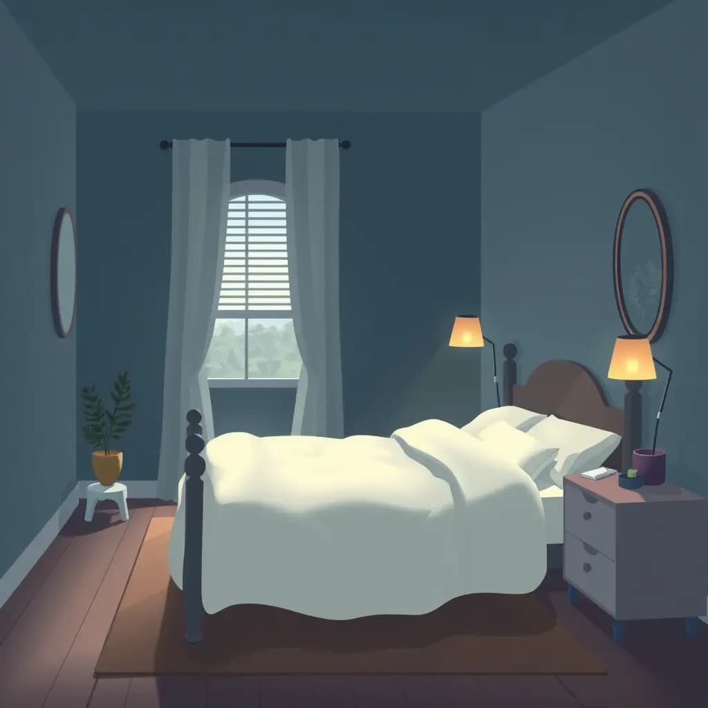 Dream illustration: Waking into another bedroom