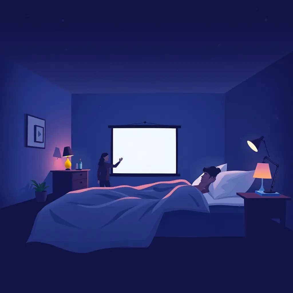 Dream illustration: Waking mid-presentation