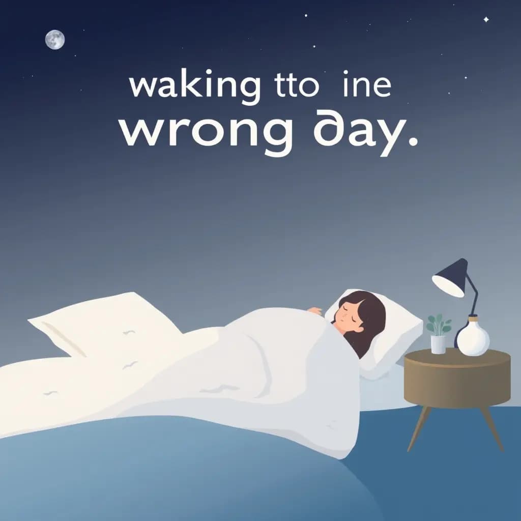 Dream illustration: Waking to wrong day