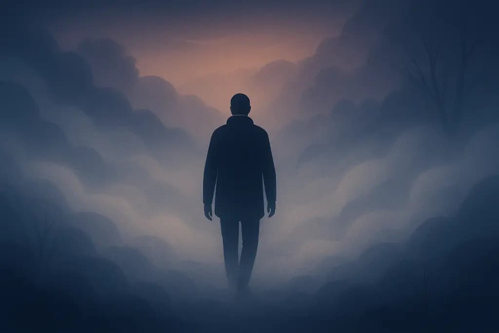Dream illustration: Walking Through Fog