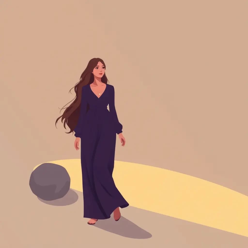 Dream illustration: Walking with perfect posture