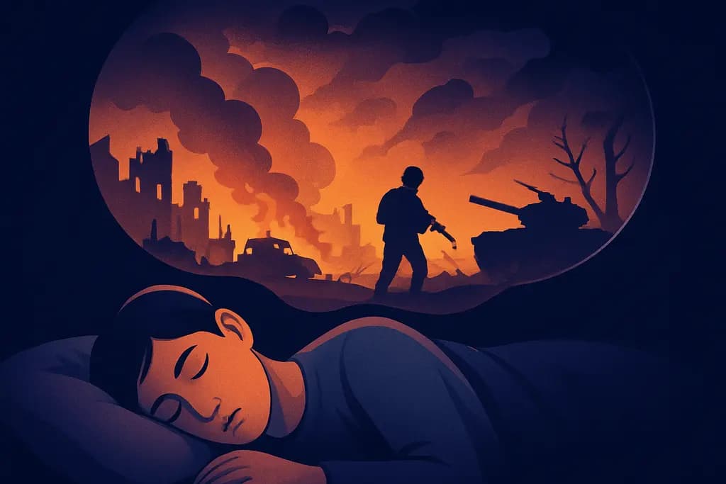 Dream illustration: War zone