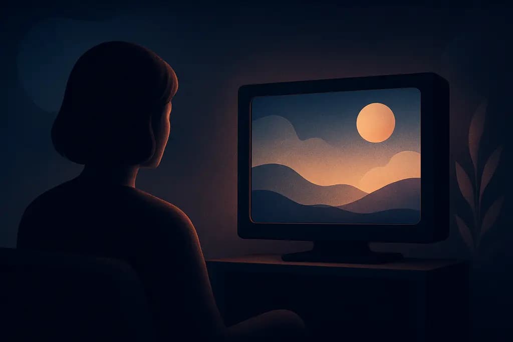 Dream illustration: Watching a Silent TV
